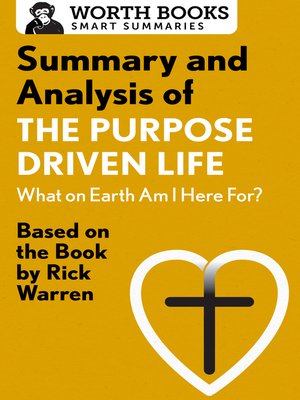 cover image of Summary and Analysis of the Purpose Driven Life